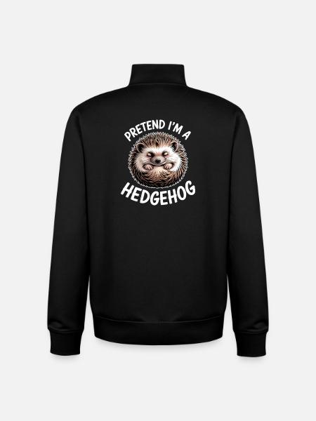 Igel Sprüche Igel Lustiges Igel Geschenk - Unisex Organic Zip Sweatshirt von Stanley/Stella - Schwarz