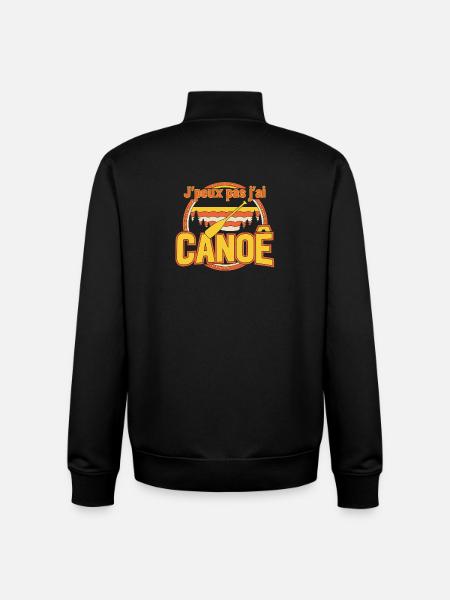 J'peux pas j'ai Canoé - Sweat zippé unisexe en coton bio Stanley/Stella - noir