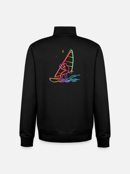 Mountain Bike Lover Graphic - Unisex Organic Zip Sweatshirt by Stanley/Stella - black