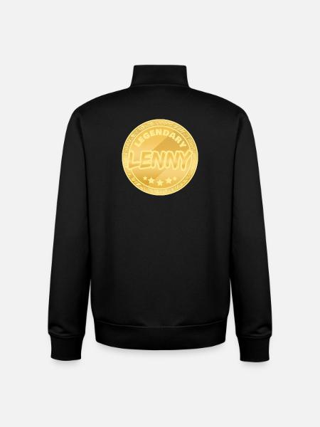 Geschenk für Lenny - Unisex Organic Zip Sweatshirt von Stanley/Stella - Schwarz