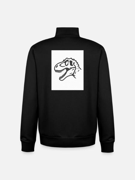 Allosaurus - Unisex Organic Zip Sweatshirt von Stanley/Stella - Schwarz
