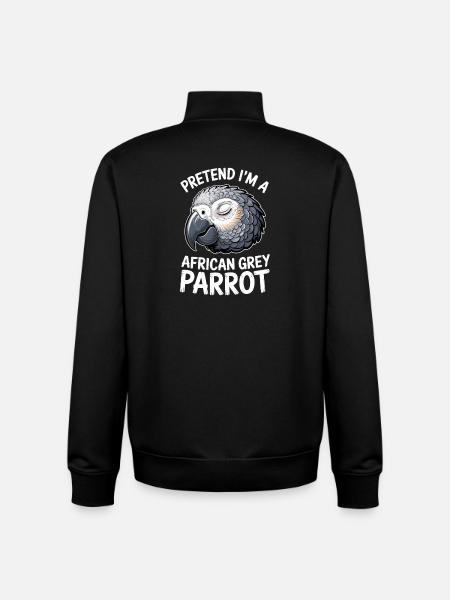 Graupapagei Sprüche Lustiges Graupapagei Geschenk  - Unisex Organic Zip Sweatshirt von Stanley/Stella - Schwarz