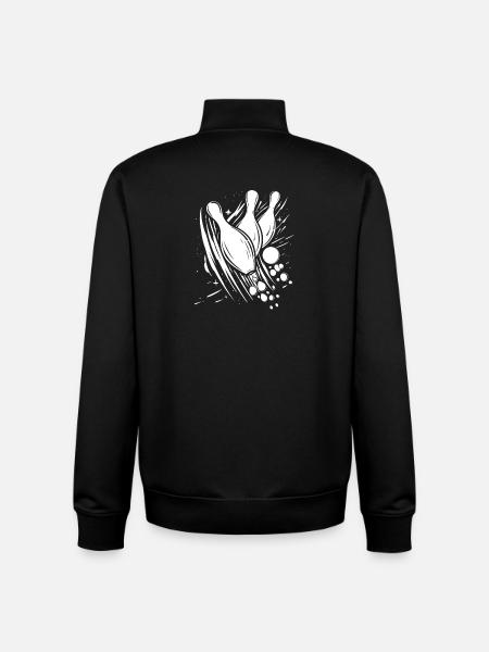Bowling - Unisex Organic Zip Sweatshirt by Stanley/Stella - black