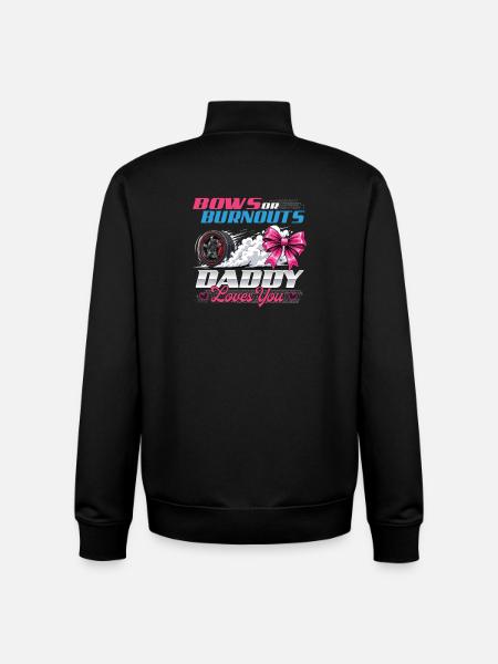 Verbeugungen oder Burnouts, Papa liebt dich - Unisex Organic Zip Sweatshirt von Stanley/Stella - Schwarz