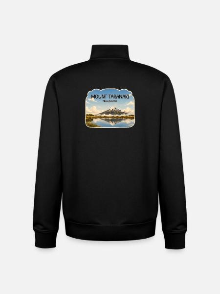 Mount Taranaki Neuseeland - Unisex Organic Zip Sweatshirt von Stanley/Stella - Schwarz