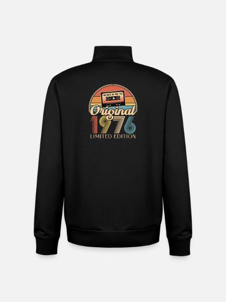 50th birthday, 50 years - Unisex Organic Zip Sweatshirt by Stanley/Stella - black