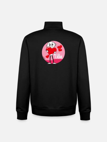 Alles Liebe! Verschenke echte Herzlichkeit.❤️ - Unisex Organic Zip Sweatshirt von Stanley/Stella - Schwarz