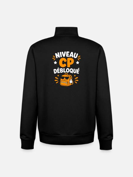 Niveau CP Débloqué Sac dos - Sweat zippé unisexe en coton bio Stanley/Stella - noir