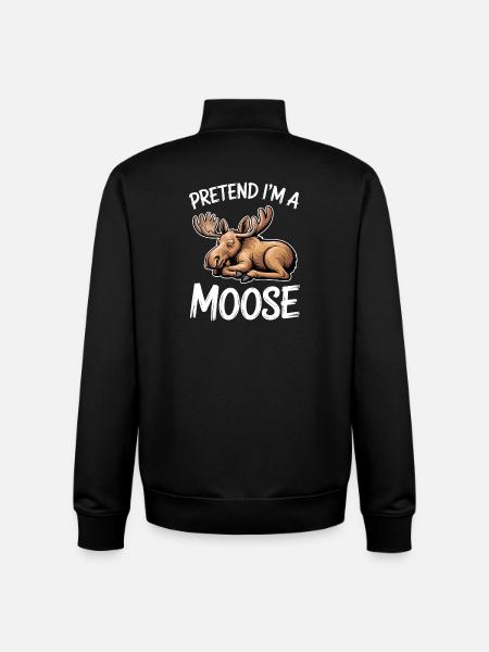 Elch Sprüche Elche Lustiges Elch Geschenk - Unisex Organic Zip Sweatshirt von Stanley/Stella - Schwarz