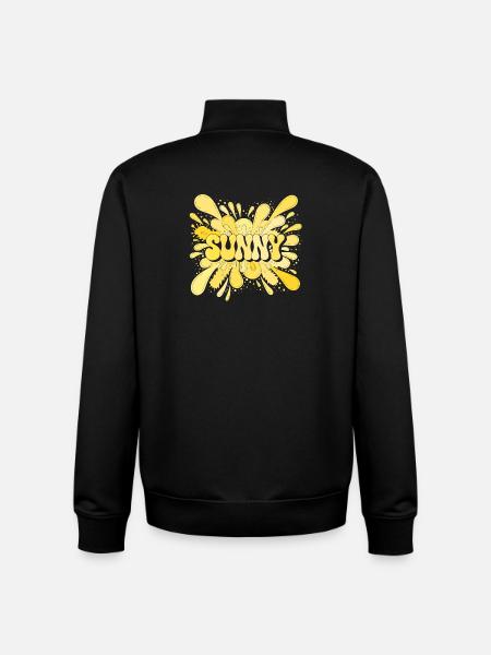 SONNIGGELBE Sommer-Spritzexplosion - Unisex Organic Zip Sweatshirt von Stanley/Stella - Schwarz