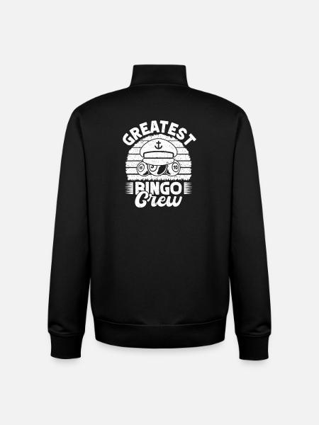 Bingo Player Greatest Crew Bingo - Unisex Organic Zip Sweatshirt by Stanley/Stella - black