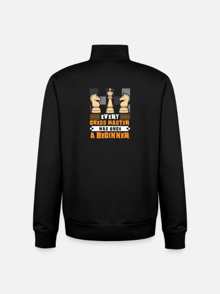 Échiquier des joueurs d’échecs - Sweat zippé unisexe en coton bio Stanley/Stella - noir
