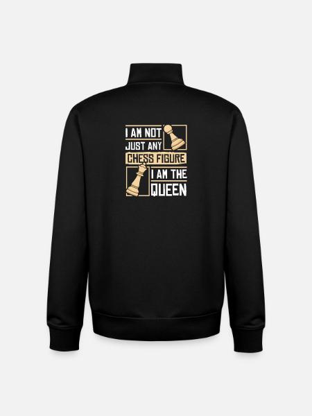 Échiquier des joueurs d’échecs - Sweat zippé unisexe en coton bio Stanley/Stella - noir