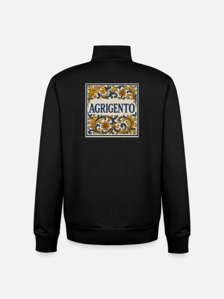 Agrigento Majolika Ornament - Unisex Organic Zip Sweatshirt von Stanley/Stella - Schwarz