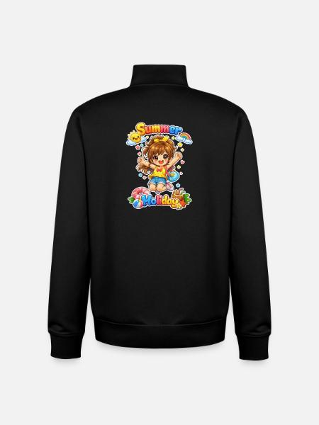 Fille d’été - Sweat zippé unisexe en coton bio Stanley/Stella - noir