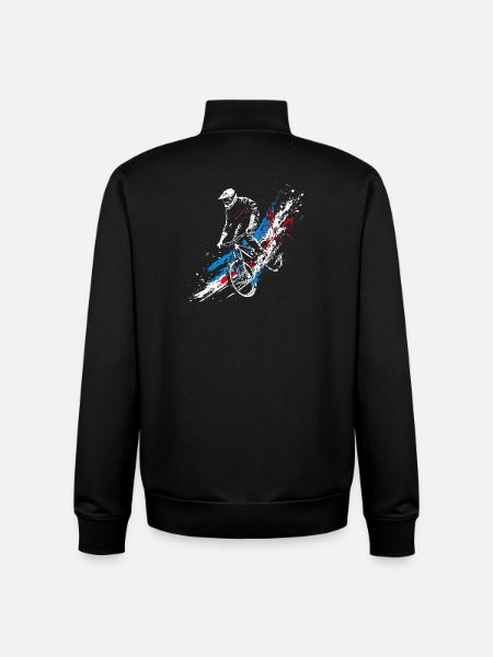 Vtt - Sweat zippé unisexe en coton bio Stanley/Stella - noir