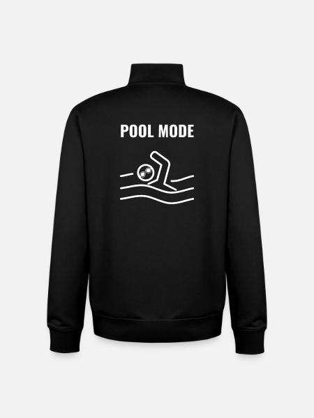 Pool Mode – Schwimmen im Fokus - Unisex Organic Zip Sweatshirt von Stanley/Stella - Schwarz