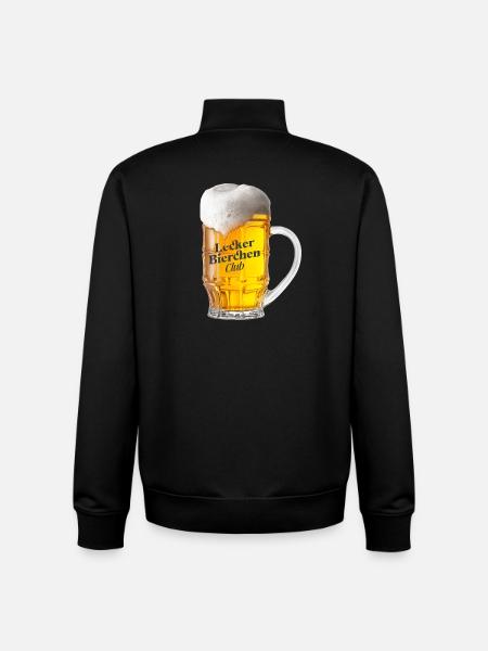 Lecker Bierchen Club - Bier Bierglas Biertrinker - Unisex Organic Zip Sweatshirt von Stanley/Stella - Schwarz