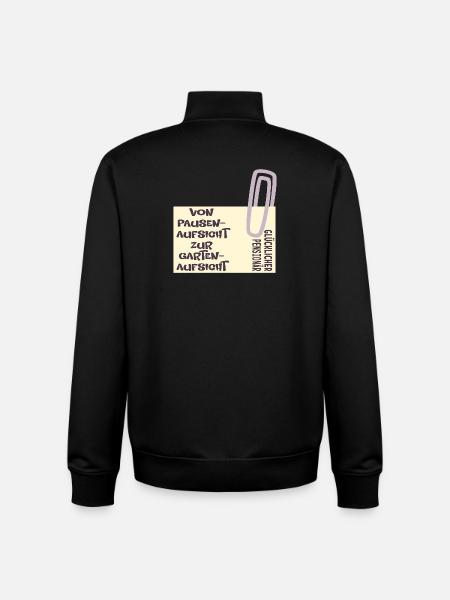 Abschied Lehrer - Garten - Unisex Organic Zip Sweatshirt von Stanley/Stella - Schwarz