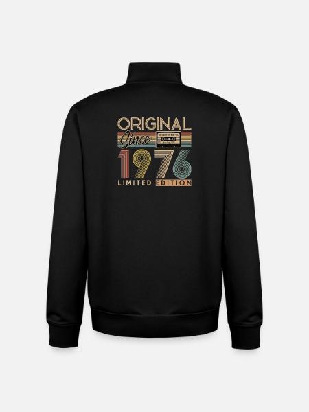 50th birthday, 50 years - Unisex Organic Zip Sweatshirt by Stanley/Stella - black