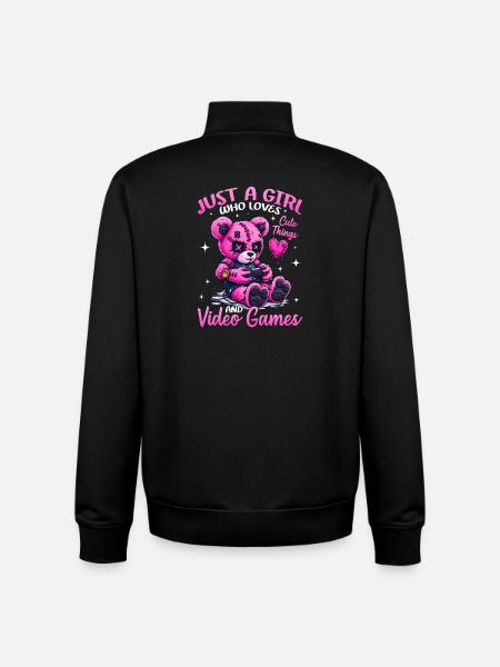 Pastel Goth Soft Goth Gaming Gamer - Unisex Organic Zip Sweatshirt by Stanley/Stella - black