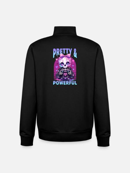 Pastel Goth Soft Goth Gaming Gamer - Sweat zippé unisexe en coton bio Stanley/Stella - noir