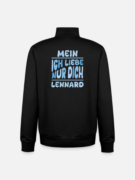 Liebe Lennard - Unisex Organic Zip Sweatshirt von Stanley/Stella - Schwarz