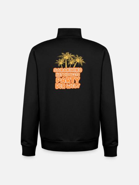 Urlaubsregion Sarakiniko - Unisex Organic Zip Sweatshirt von Stanley/Stella - Schwarz
