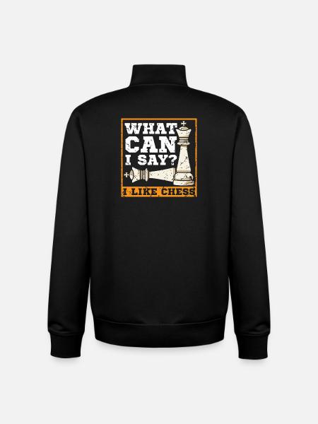 Échiquier des joueurs d’échecs - Sweat zippé unisexe en coton bio Stanley/Stella - noir