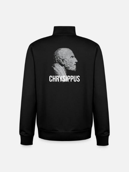 Chrysippus Bust Silhouette - Unisex Organic Zip Sweatshirt by Stanley/Stella - black