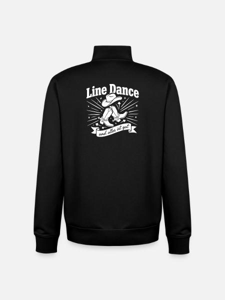 Line Dance Cowboy Boots Logo - Unisex Organic Zip Sweatshirt von Stanley/Stella - Schwarz