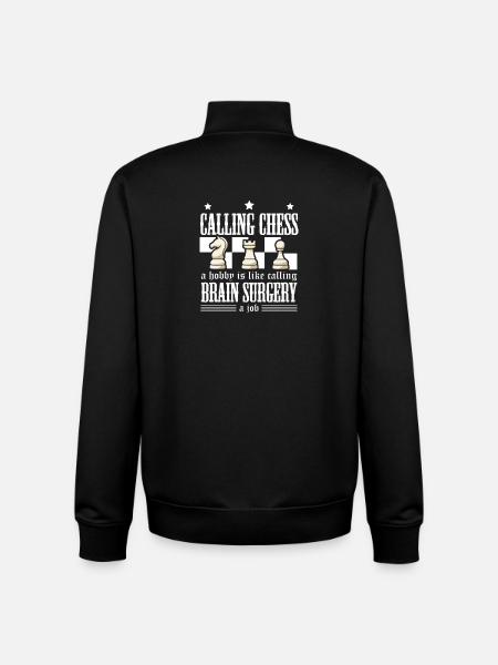 Échiquier des joueurs d’échecs - Sweat zippé unisexe en coton bio Stanley/Stella - noir