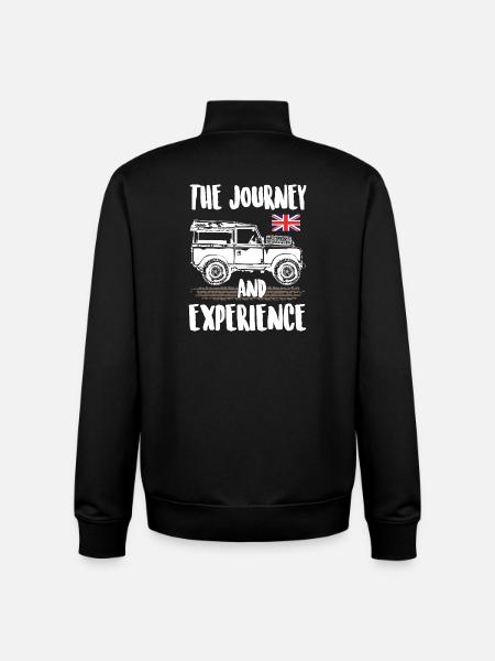 The_Journey_and_Experience - Sweat zippé unisexe en coton bio Stanley/Stella - noir
