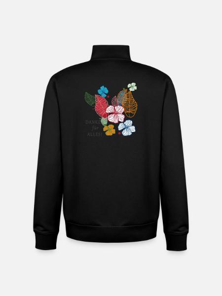 Danke für alles - Unisex Organic Zip Sweatshirt von Stanley/Stella - Schwarz
