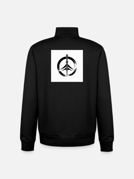 Japan Zen Circle - Unisex Organic Zip Sweatshirt by Stanley/Stella - black
