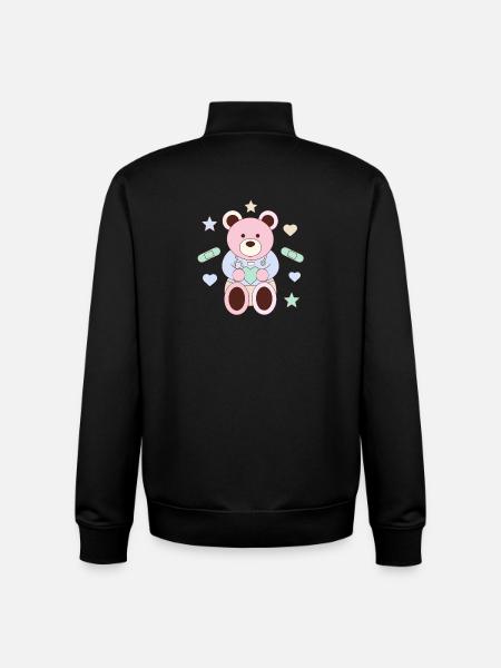 Little Heart Healer - Unisex Organic Zip Sweatshirt by Stanley/Stella - black