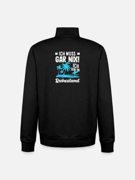 Ruhestand Strand Gar Nix - Unisex Organic Zip Sweatshirt von Stanley/Stella - Schwarz