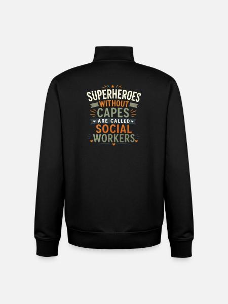Cadeau d’assistant social pour l’école LCSW - Sweat zippé unisexe en coton bio Stanley/Stella - noir