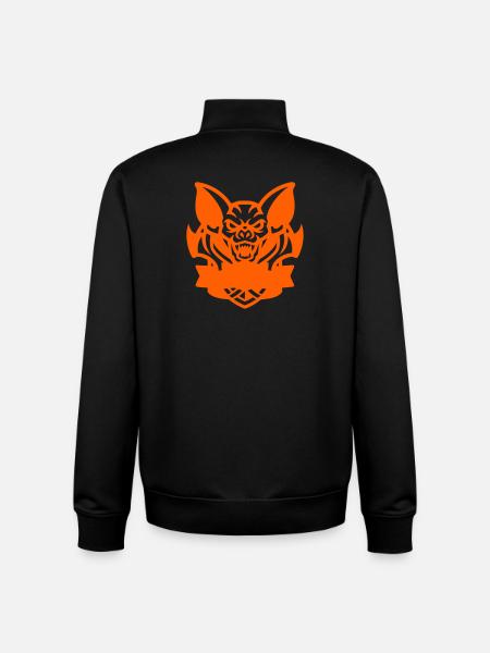 Fledermaus E-Sport Logo - Unisex Organic Zip Sweatshirt by Stanley/Stella - black