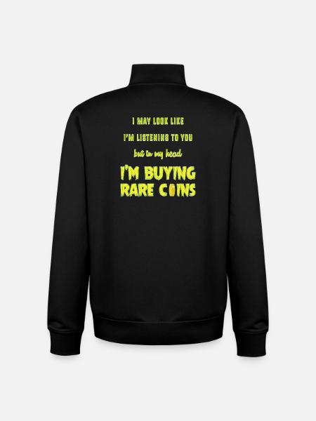 Coin collector - Unisex Organic Zip Sweatshirt by Stanley/Stella - black
