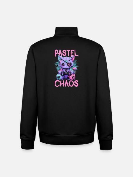 Pastel Goth Soft Goth Gaming Gamer - Unisex Organic Zip Sweatshirt by Stanley/Stella - black