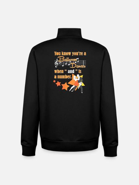 Waltz Couple Dance - Unisex Organic Zip Sweatshirt by Stanley/Stella - black