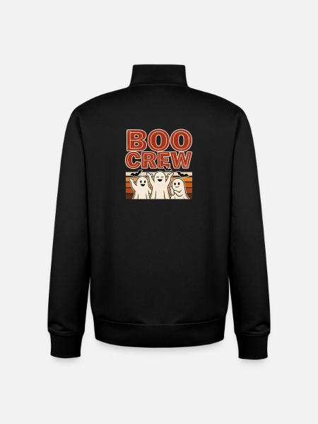 Ghost Halloween – Boo Crew - Unisex Organic Zip Sweatshirt by Stanley/Stella - black
