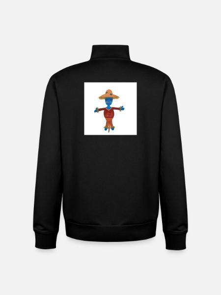 Susi Scarecrow Child Motif - Unisex Organic Zip Sweatshirt by Stanley/Stella - black