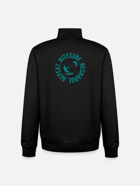Kitesurf. Recharge. Repeat. – Kitesurfing T-Shirt  - Unisex Organic Zip Sweatshirt von Stanley/Stella - Schwarz