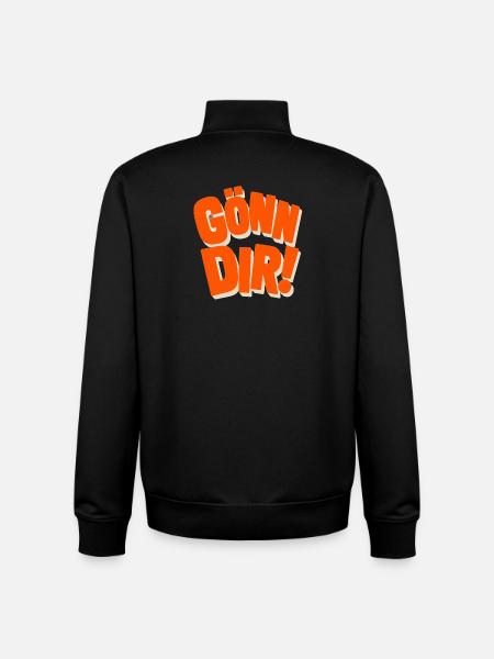Fais-toi plaisir ! - Sweat zippé unisexe en coton bio Stanley/Stella - noir