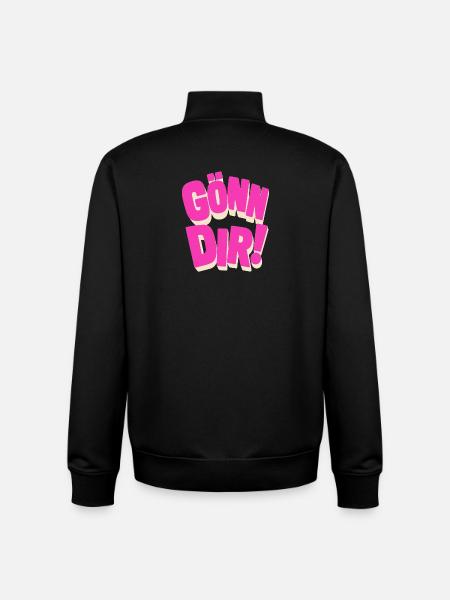 Gönn Dir! - Unisex Organic Zip Sweatshirt von Stanley/Stella - Schwarz