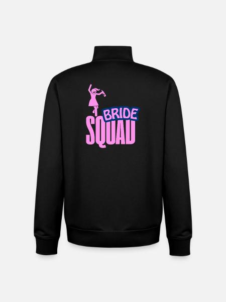 Brauttrupp-Feier-Clipart - Unisex Organic Zip Sweatshirt von Stanley/Stella - Schwarz