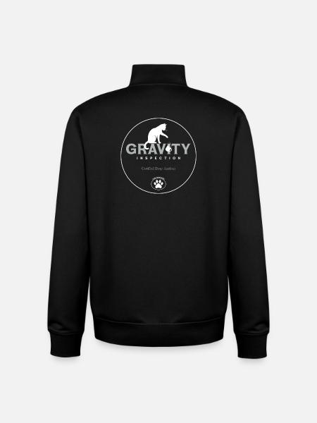 Gravity Inspection Logo - Unisex Organic Zip Sweatshirt by Stanley/Stella - black