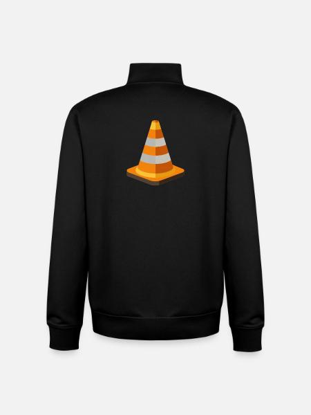 Traffic cone - Unisex Organic Zip Sweatshirt by Stanley/Stella - black